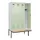 locker met bank,HxBxD 2120x1200x815mm,4vak,vak B 300mm,cilinderslot