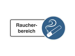 aanwijzingsbord,Rokersgedeelte,PVC,om te verlijmen,HxB 130x300mm - 1