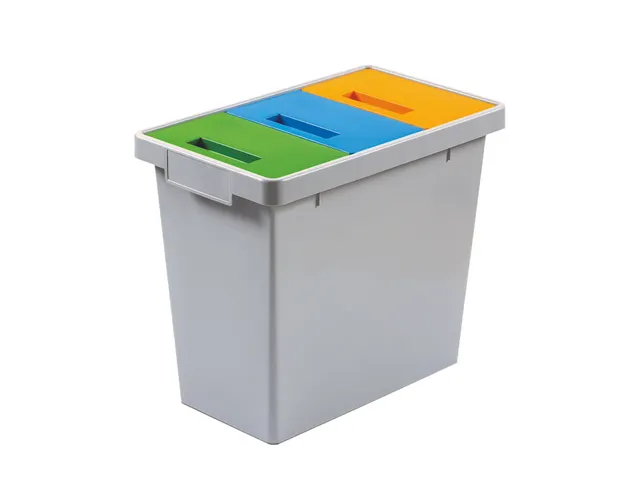 Polymax Afvalscheidingsbak 40 Liter Grijs Groen Geel Blauw
