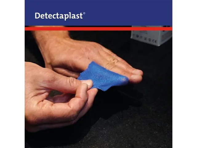 Pansement autoadhésif sans colle Detectaplast 6cm x 4,5m bleu
