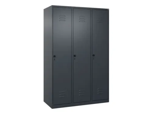 locker,HxBxD 1850x1200x500mm,3vak,vak B 400mm,draaigrendel