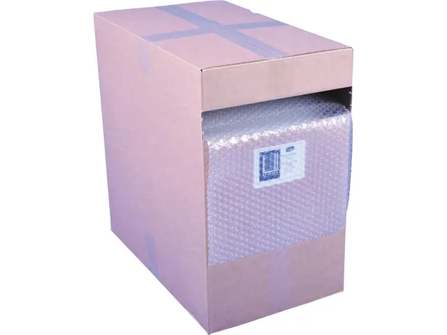 Luchtkussenfolie 2-Laags in Dispenser 285mmx50m Nop 10mm