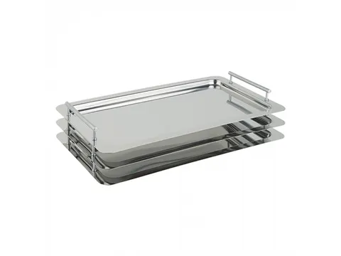 Emga Serveerplateau CLASSIC 53x32,5cm (1/1 GN) RVS met grepen