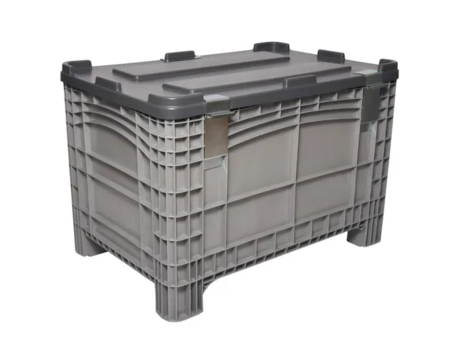 scharnierdeksel,PE,v. container met grote capaciteit