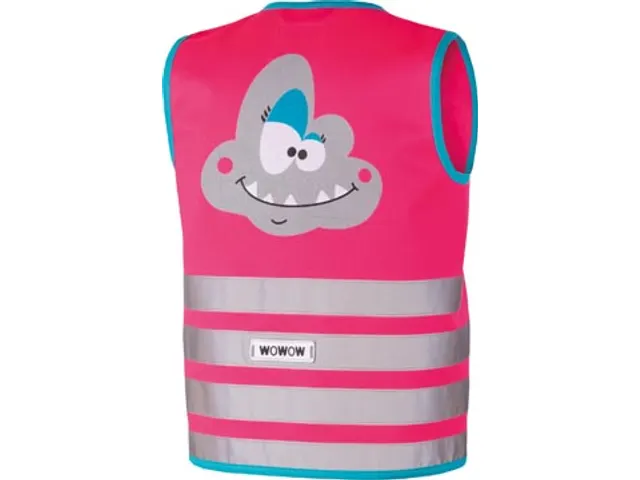 Crazy Monster Jacket Reflecterend Fluohesje Kind Roze Large