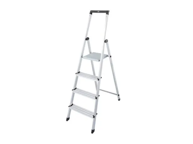Escabeau Léger Aluminium Articulations Plastiques Plateforme Lxp 25x2