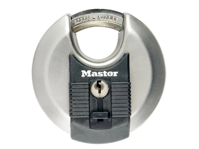 Hangslot MasterLock Excell gelamineerd grijs 70mm
