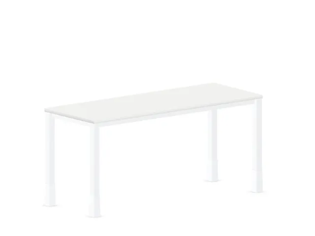 In hoogte verstelbaar bureau,HxBxD 720-840x1600x600mm,Bl-wit