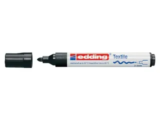 Viltstift edding 4500 textiel rond zwart 2-3mm - 1