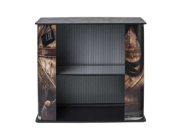 Comptoir d'accueil Professional Square 100x40cm plateau noir