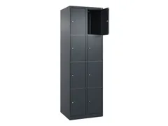 lockerkast,HxBxD 1850x600x500mm,2x4vakken,vak B 300mm,cil.-slot