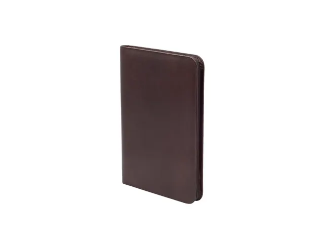Conférencier Van der Spek 388 A4 zip cuir marron