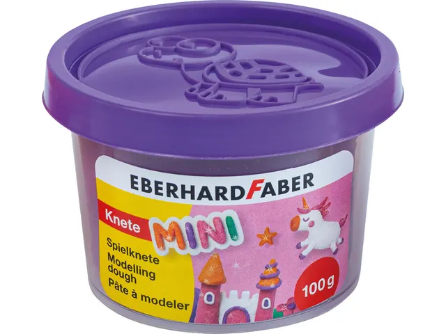 Kinderklei Eberhard Faber Glitter in beker, 100gram per beker