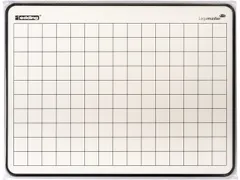 Wisbord Legamaster gelakt staal geruit + blanco