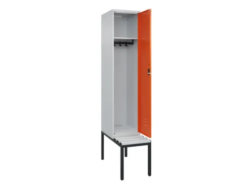 locker met bank,HxBxD 2120x400x815mm,1vak,vak B 400mm,cil.-slot