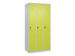 locker,HxBxD 1850x900x500mm,3vak,vak B 300mm,draaigrendel - 1