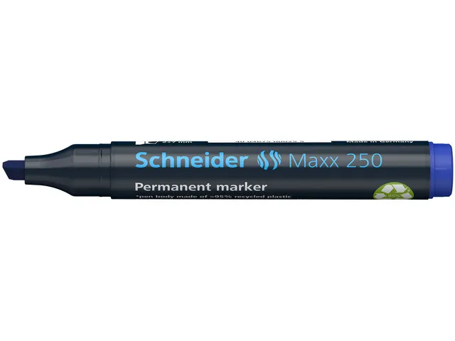 Marker Schneider Maxx 250 permanent beitelpunt blauw