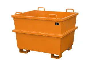 Universele Stortgoedbak Oranje Heftruck Kraantraverse 955x1040x1200mm - 1