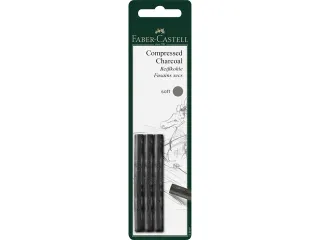 Houtskool Faber-Castell Pitt Monochrome geperst S 3 st. blister - 1