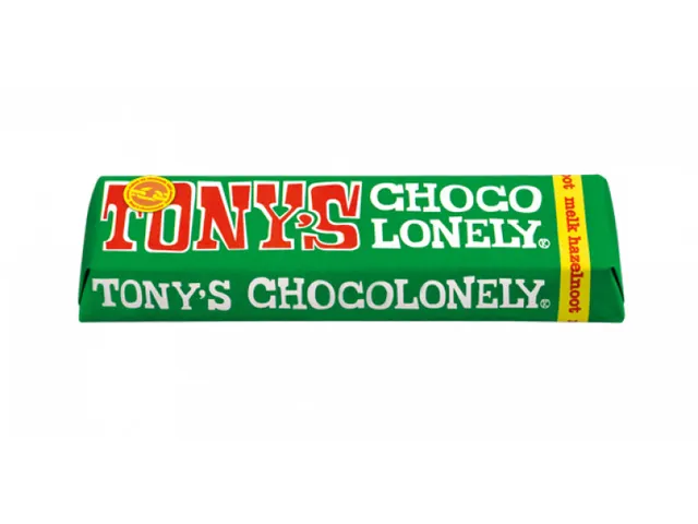 Chocolade Tony's Chocolonely reep 47gr hazelnoot