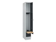 locker met bank,HxBxD 1950x300x815mm,1vak,vak B 300mm,draaigrendel