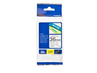 Labeltape Brother P-touch TZe-261 standaard 36mm zwart op wit - 4
