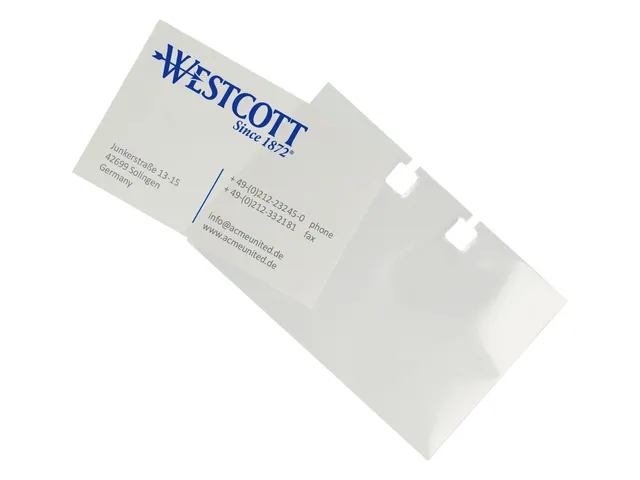 Hoezen Westcott tbv Rolodex AC-E744539 50stuks 10,2x1,6x6,8cm