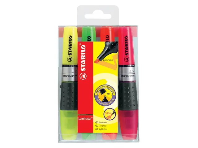 Markeerstift Stabilo Luminator Xt Assorti 4Stuks In Etui