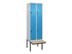 Dubbeldekse dekenkist,HxBxD 2120x600x815mm,2x2vak.,vak B 300mm
