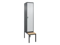 locker voor scheiding van kleding,HxBxD 2120x400x815mm,1vak
