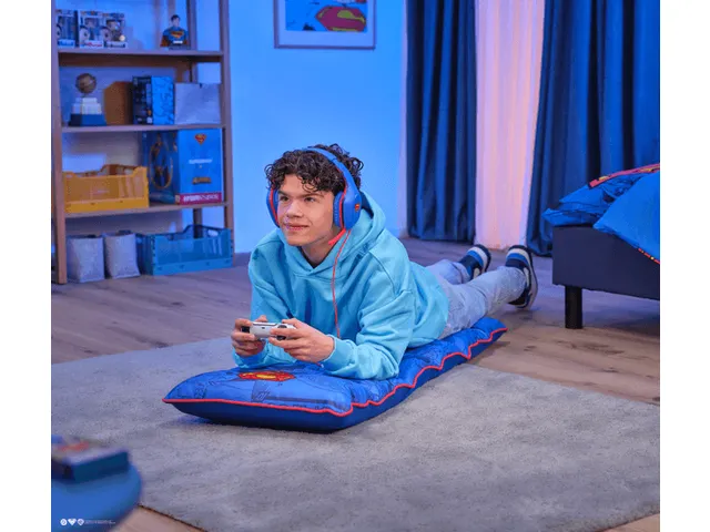 Trust GXT 718SM Rayzee Inklapbare gaming-vloerstoel SuperMan Blauw