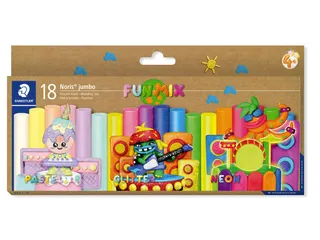 Boetseerklei Staedtler Noris jumbo set 18 kleuren - 1