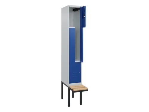 Z-garderobekast,HxBxD 2120x300x815mm,2vak,vak B 300mm,cil.-slot