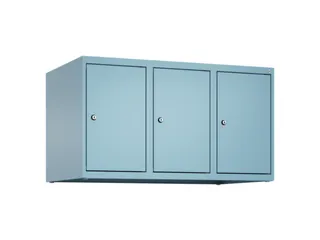 opzetkast,v. locker,3vak.,vak B 300mm,HxBxD 500x900x500mm,cilinderslot - 2