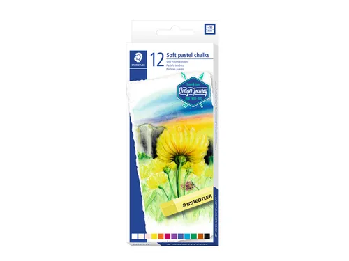 Pastelkrijt Steadtler 2430 Karat Zacht assorti set à 12 stuks