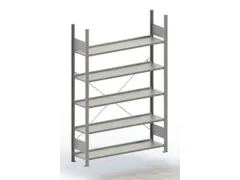 Inhaakstelling Basisveld Verzinkt 1850x1306x336mm 5legborden 80kg