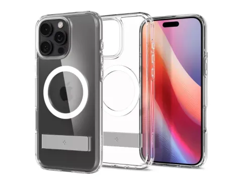 Spigen Ultra Hybrid S iPhone 16 Pro hoes transparant