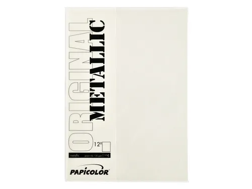 Kopieerpapier Papicolor A4 300gr 3 vel metallic ivoor