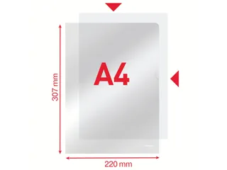 L-map Esselte Standaard A4 Pp Transparant 0.11mm - 15