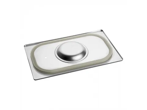 Caterchef RVS Deksel met siliconen rand 1/4 GN