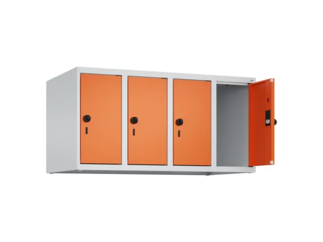 opzetkast,v. locker,4vak.,vak B 250mm,HxBxD 500x1000x500mm,vleugeldeur