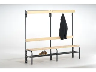 omkleedbank,HxLxD 1670x1500x375mm,houten lijst,RAL7016 - 1
