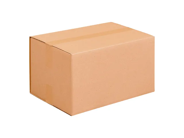 Boîte américaine pliable Simple cannelure B Brun 430x320x300mm 20pcs