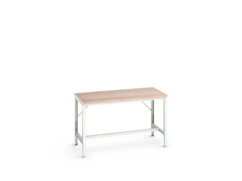 établi HxlxP 780-930x1500x800mm plateau multiplex 4 pieds RAL7035