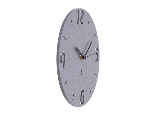 wandklok recycled PET grijs 30 cm.