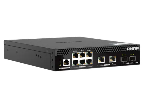 QNAP QSW-M2106PR-2S2T, Managed, L2, 10G Ethernet (100/1000/10000), Pow