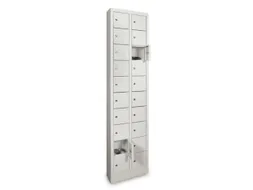 lockerkast,HxBxD 1950x460x200mm,2x10vakken,cil.-slot,sokkel