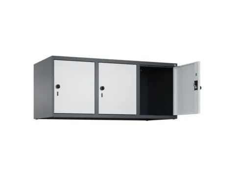 opzetkast,v. locker,3vak.,vak B 400mm,HxBxD 500x1200x500mm