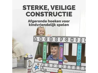 Kartonnen Speelbus Bankers Box Play inkleurbaar - 7