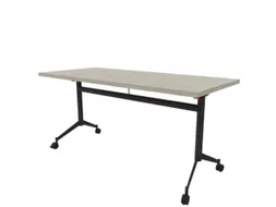klaptafel,HxBxD 750x1600x700mm,hoekig,T-voet donkergrijs,ovale buis